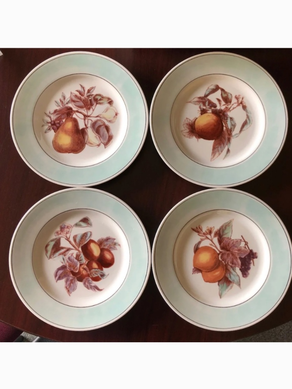 Ralph Lauren set of 4 discontinued Fruit Blossom salad or dessert plates vintage